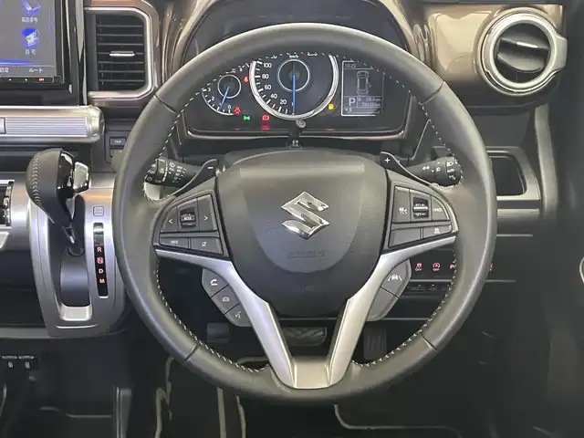 スズキ クロスビー HYBRID MZ 愛知県 2022(令4)年 2.9万km 黒Ⅱ 純正ナビ　セーフティサポート　追従クルコン　全方位カメラ　禁煙　フルセグ　DVD　ETC　茶ハーフレザー　シートヒーター　衝突軽減　車線逸脱　パドルシフト　リアコーナーセンサー　LEDライト　フォグ　Bluetooth　USB　オートハイビーム　純正フロアマット　社外１５インチAW（JOKER）