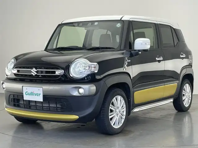 スズキ クロスビー HYBRID MZ 愛知県 2022(令4)年 2.9万km 黒Ⅱ 純正ナビ　セーフティサポート　追従クルコン　全方位カメラ　禁煙　フルセグ　DVD　ETC　茶ハーフレザー　シートヒーター　衝突軽減　車線逸脱　パドルシフト　リアコーナーセンサー　LEDライト　フォグ　Bluetooth　USB　オートハイビーム　純正フロアマット　社外１５インチAW（JOKER）