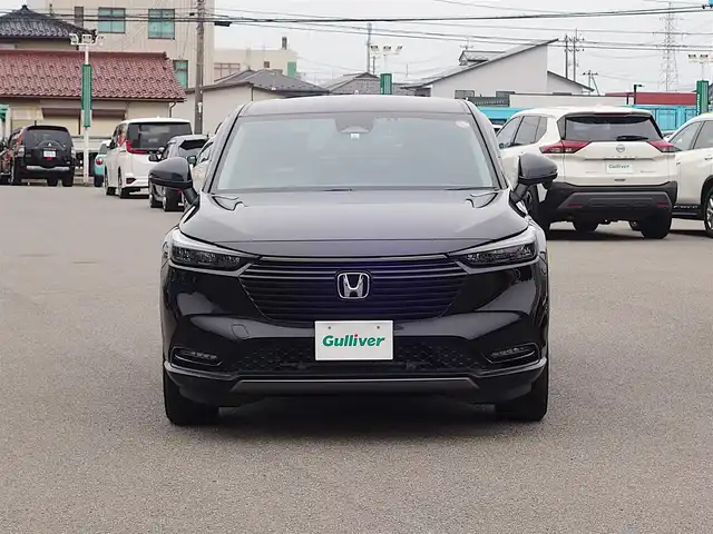 ホンダ ヴェゼル G 山形県 2023(令5)年 3.4万km クリスタルブラックパール ホンダセンシング/純正HDDナビ/　　【CD　DVD　BT　フルセグ　USB】/バックカメラ/レーダークルーズコントロール/LEDオートライト/純正16インチアルミホイール/ドライブレコーダー/コーナーセンサー/アイドリングストップ/ステアリングスイッチ/電動格納ウィンカーミラー/フォグランプ/純正フロアマット/スマートキー×2/ETC