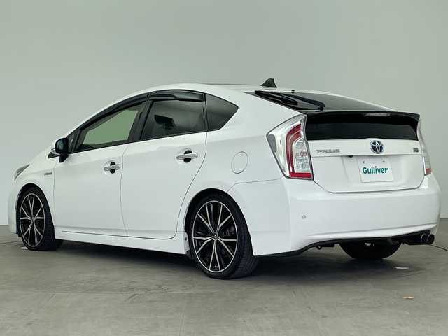 トヨタ プリウス G 大分県 2015(平27)年 4.2万km スーパーホワイトⅡ アルパインナビ/パワーシート/サンルーフ/バックカメラ/ステリングスイッチ/フルセグＴＶ(ＤＶＤ／ＢＴ／ＣＤ)/ＥＴＣ/社外マフラー/前方ドラレコ/ＬＯＸＡＲＮＹ１８インチホイール/ハーフレザーシート