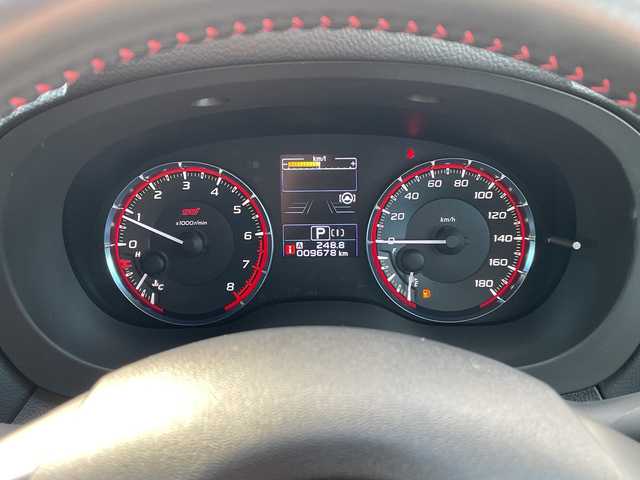 スバル レヴォーグ 1．6STIスポーツアイサイト 新潟県 2018(平30)年 1万km クリスタルホワイトP 4WD/社外8インチSDナビ/CD/DVD/BT/フルセグテレビ/SDミュージックサーバー/フロント/サイドカメラ/ETC/ドライブレコーダー/衝突被害軽減ブレーキ/レーンキープアシスト/レーダークルーズコントロール/革シート/パワーシート/シートヒーター/パドルシフト/ステアリングスイッチ/コーナーセンサー/スマートキー/プッシュスタート/LEDヘッドライト/オートライト/オートハイビーム/フォグランプ/純正18インチアルミホイール