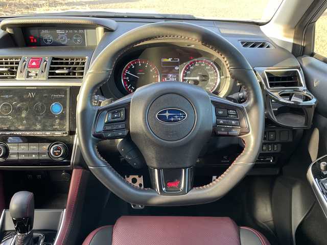 スバル レヴォーグ 1．6STIスポーツアイサイト 新潟県 2018(平30)年 1万km クリスタルホワイトP 4WD/社外8インチSDナビ/CD/DVD/BT/フルセグテレビ/SDミュージックサーバー/フロント/サイドカメラ/ETC/ドライブレコーダー/衝突被害軽減ブレーキ/レーンキープアシスト/レーダークルーズコントロール/革シート/パワーシート/シートヒーター/パドルシフト/ステアリングスイッチ/コーナーセンサー/スマートキー/プッシュスタート/LEDヘッドライト/オートライト/オートハイビーム/フォグランプ/純正18インチアルミホイール