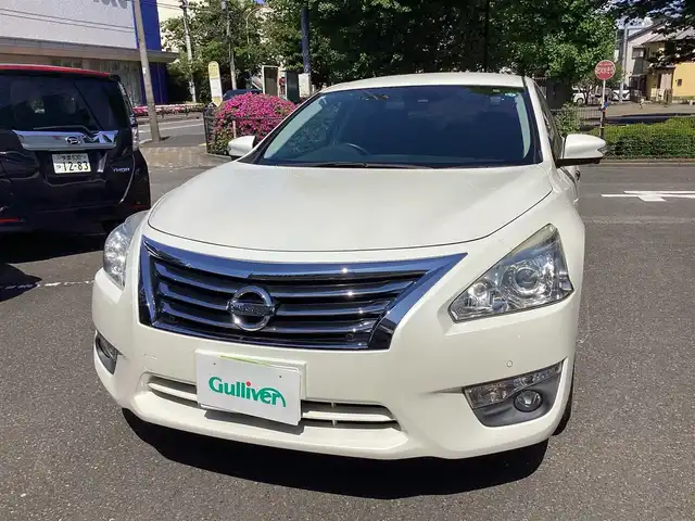 日産 ティアナ XV ナビAVMパッケージ 神奈川県 2016(平28)年 4万km ブリリアントホワイトパール ワンオーナー/純正ナビ、TV/ドライブレコーダー/HIDヘッドランプ/クルーズコントロール/パワーシート/エアコンディショニングシート/革シート