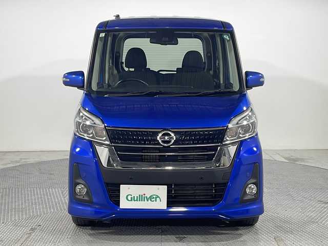日産 デイズ ルークス ハイウェイスター Xターボ 広島県 2019(令1)年 5.7万km オーシャンブルーP エマージェンシーブレーキ/車線逸脱警報/オートハイビーム/誤発進抑制機能/前後コーナーセンサー/LEDヘッドランプ/片側パワースライドドア/純正14インチAW/スマートキー