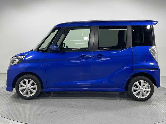 日産 デイズ ルークス ハイウェイスター Xターボ 広島県 2019(令1)年 5.7万km オーシャンブルーP エマージェンシーブレーキ/車線逸脱警報/オートハイビーム/誤発進抑制機能/前後コーナーセンサー/LEDヘッドランプ/片側パワースライドドア/純正14インチAW/スマートキー