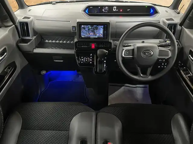 ダイハツ タント カスタム X セレクション 道央・札幌 2020(令2)年 3.5万km レーザーブルークリスタルシャイン ワンオーナー/4WD/社外SDナビ/フルセグTV/CD/DVD/Bluetooth/衝突軽減ブレーキ/横滑り防止/アイドリングストップ/シートヒーター（D/N）/両側パワスラ/オートマチックハイビーム/オートライト/LEDヘッドライト/フォグランプ/ハーフレザーシート/ETC/スマートキー×2/社外エンジンスターター/スタッドレスセット積込み/　155/65/14　2022年製　5mm/保証書/取扱説明書