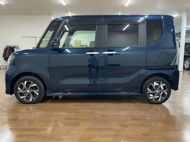 ダイハツ タント カスタム X セレクション 道央・札幌 2020(令2)年 3.5万km レーザーブルークリスタルシャイン ワンオーナー/4WD/社外SDナビ/フルセグTV/CD/DVD/Bluetooth/衝突軽減ブレーキ/横滑り防止/アイドリングストップ/シートヒーター（D/N）/両側パワスラ/オートマチックハイビーム/オートライト/LEDヘッドライト/フォグランプ/ハーフレザーシート/ETC/スマートキー×2/社外エンジンスターター/スタッドレスセット積込み/　155/65/14　2022年製　5mm/保証書/取扱説明書