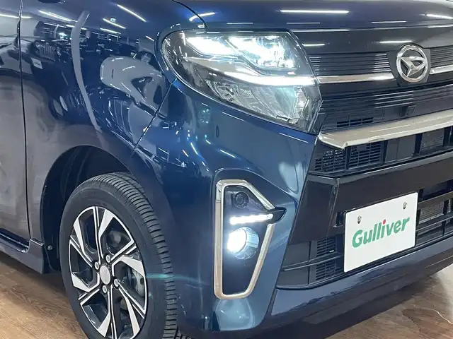 ダイハツ タント カスタム X セレクション 道央・札幌 2020(令2)年 3.5万km レーザーブルークリスタルシャイン ワンオーナー/4WD/社外SDナビ/フルセグTV/CD/DVD/Bluetooth/衝突軽減ブレーキ/横滑り防止/アイドリングストップ/シートヒーター（D/N）/両側パワスラ/オートマチックハイビーム/オートライト/LEDヘッドライト/フォグランプ/ハーフレザーシート/ETC/スマートキー×2/社外エンジンスターター/スタッドレスセット積込み/　155/65/14　2022年製　5mm/保証書/取扱説明書