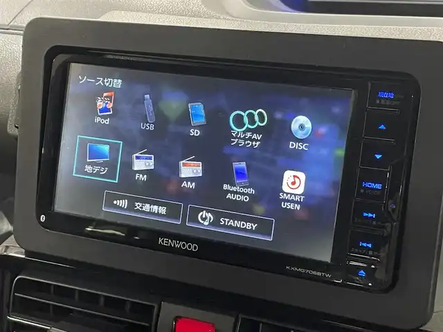 ダイハツ タント カスタム X セレクション 道央・札幌 2020(令2)年 3.5万km レーザーブルークリスタルシャイン ワンオーナー/4WD/社外SDナビ/フルセグTV/CD/DVD/Bluetooth/衝突軽減ブレーキ/横滑り防止/アイドリングストップ/シートヒーター（D/N）/両側パワスラ/オートマチックハイビーム/オートライト/LEDヘッドライト/フォグランプ/ハーフレザーシート/ETC/スマートキー×2/社外エンジンスターター/スタッドレスセット積込み/　155/65/14　2022年製　5mm/保証書/取扱説明書