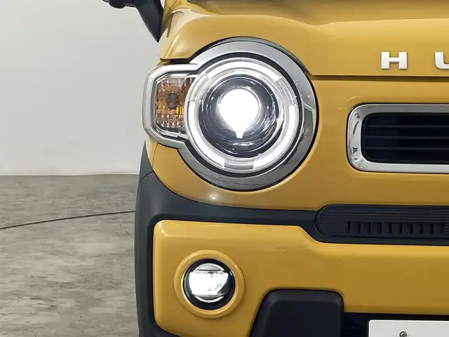 スズキ ハスラー HYBRID X ターボ 福島県 2020(令2)年 3.4万km アクティブイエロー/ホワイト2トーンルーフ 純正ナビゲーション/【CD/DVD/Bluetooth/フルセグTV】/・全方位/・ETC/衝突軽減ブレーキ/レーンキープアシスト/アダプティブクルーズコントロール/クリアランスソナー/運転席＋助手席シートヒーター/革巻きステアリング/・ステアリングスイッチ/・パドルシフト/ターボ/LEDヘッドライト/・オートライト/・フロントフォグライト/・ヘッドライトレベライザー/電動格納ミラー/ABS/横滑り防止装置/盗難防止装置/プッシュスタート/・スマートキー/・スペアキー