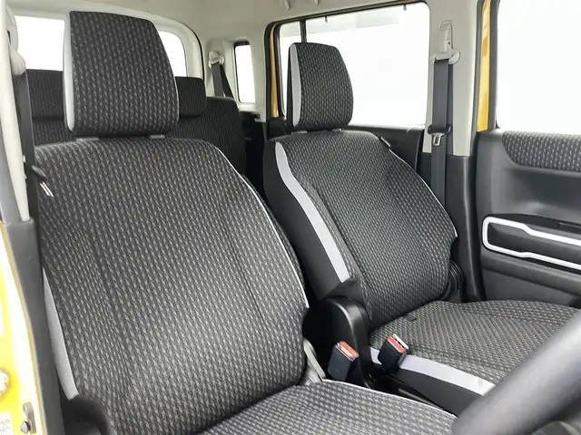 スズキ ハスラー HYBRID X ターボ 福島県 2020(令2)年 3.4万km アクティブイエロー/ホワイト2トーンルーフ 純正ナビゲーション/【CD/DVD/Bluetooth/フルセグTV】/・全方位/・ETC/衝突軽減ブレーキ/レーンキープアシスト/アダプティブクルーズコントロール/クリアランスソナー/運転席＋助手席シートヒーター/革巻きステアリング/・ステアリングスイッチ/・パドルシフト/ターボ/LEDヘッドライト/・オートライト/・フロントフォグライト/・ヘッドライトレベライザー/電動格納ミラー/ABS/横滑り防止装置/盗難防止装置/プッシュスタート/・スマートキー/・スペアキー