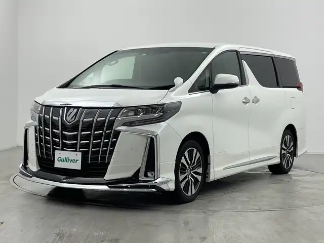 トヨタ アルファード S Cパッケージ 群馬県 2022(令4)年 2.1万km ホワイトパールクリスタルシャイン モデリスタエアロ　純正９型ナビ　純正１２型後席モニター　バックカメラ　前席シートヒーター　エアシート　両側電動スライド　電動リアゲート　衝突被害軽減ブレーキ　アダプティブクルーズコントロール　禁煙車