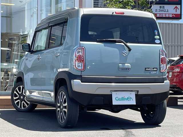スズキ ハスラー Jスタイル Ⅲ 道央・札幌 2018(平30)年 8.7万km オフブルーメタリック/スチールシルバー2トーン ・４WD/・衝突軽減ブレーキ/・ハーフレザーシート/・純正オーディオ/　CD＆USB＆AUX＆ラジオ/・オートエアコン/・オートライト/・アイドリングストップ/・純正エンジンスターター/・シートヒーター/・ダウンヒルアシスト/・レーンキープアシスト/・プッシュスタート/・スマートキー/・純正AW＆冬タイヤ積込/・HIDヘッドライト/・純正フロアマット/・ドアバイザー/・ウィンカーミラー/・フォグライト/・ウィンカーミラー/・スペアキー