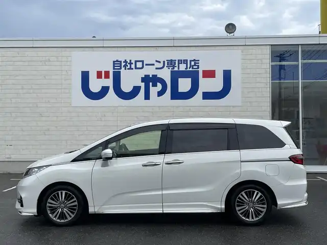 ホンダ オデッセイ G エアロ ホンダセンシング 佐賀県 2018(平30)年 12.5万km プラチナホワイトパール 株)IDOMが運営する【じしゃロン佐賀店】の自社ローン専用車両になります。/こちらは現金またはオートローンご利用時の価格です。自社ローンご希望の方は別途その旨お申付け下さい/純正ナビ/（CD/DVD/BT/TV/USB)/バックカメラ/ステアリングリモコン/両側パワースライドドア/ホンダセンシング/ETC2.0/アイドリングストップ/LEDヘッドライト/オートライト/純正フロアマット/純正ドアバイザー/スペアキー