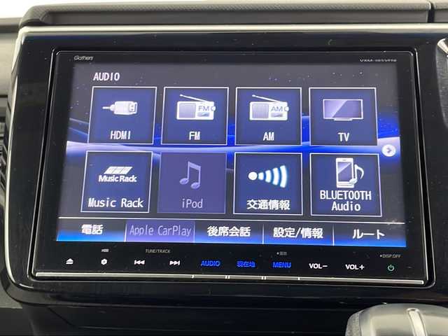 ホンダ ステップワゴン スパーダ ホンダセンシング 埼玉県 2017(平29)年 6.7万km プレミアムスパークルブラックパール 純正9型ナビ/（フルセグTV/BT/CD/DVD/AM/FM）/バックカメラ/ホンダセンシング/・衝突軽減ブレーキ/・渋滞追従機能付アダプティブクルーズコントロール/・路外逸脱抑制機能/両側パワースライドドア/ビルトインETC/純正アルミホイール/純正フロアマット/LEDライト