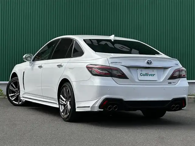 トヨタ クラウン ハイブリッド RS アドバンス Four 宮城県 2021(令3)年 3.4万km プレシャスホワイトパール セーフティパッケージプラス/・デジタルインナーミラー/・パーキングサポートブレーキ/リアカメラディテクション/・パノラミックビューモニター/＝＝＝/純正エアロ（F/S/R）/セーフティセンス/・レーントレーシングアシスト/・レーダークルーズコントロール/・プリクラッシュセーフティ/・アダプティブハイビーム/・ロードサインアシスト/・先行車発進告知機能/・ドライバー異常時対応システム/ブラインドスポットモニター/リアクロストラフィックオートブレーキ/リアクロストラフィックアラート/カラーヘッドアップディスプレイ/純正12.3インチナビ/・CD/DVD/・Blu-ray/・Bluetooth/・AppleCarPlay/AndroidAuto/・フルセグTV/ビルトインETC2.0/ドライブレコーダー/本革シート/パワーシート（運転席メモリー機能付）/シートヒーター/ベンチレーション/革巻きステアリング/ステアリングヒーター/パドルシフト/電動パーキングブレーキ/ブレーキホールド/3眼LEDヘッドランプ/純正18インチAW/純正フロアマット