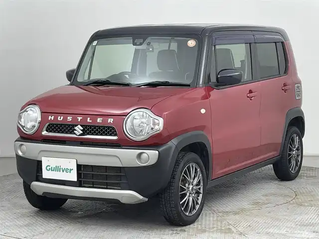 スズキ ハスラー G 道央・札幌 2018(平30)年 6万km フェニックスレッドパール/ブルーイッシュブラックパール ・４WD/・衝突被害軽減ブレーキ/・社外メモリナビ/・ワンセグTV/・CD/AM/FM/・前後ドライブレコーダー/・シートヒーター/・ダウンヒルアシスト/・スマートキー/・プッシュスタート/・横滑り防止装置/・積込社外AW付夏タイヤ165/60R15/・原着社外AW付冬タイヤ165/60R15/・電格ミラー