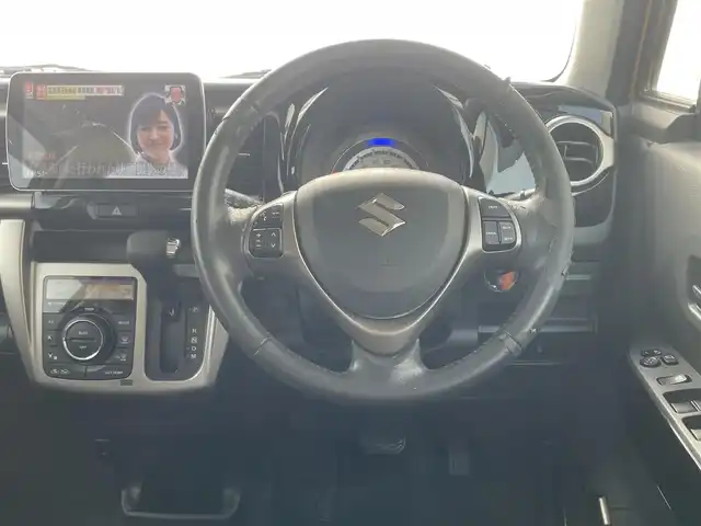 スズキ ハスラー Jスタイル Ⅱ ターボ 千葉県 2016(平28)年 9.7万km アクティブイエロー/ブラック2トーンルーフ 社外9インチナビ/フルセグTV/Bluetooth/DVD/CD/Blu-ray/バックモニター/クルーズコントロール/ハーフレザーシート/シートヒーター/ETC
