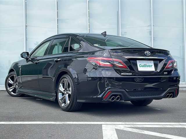 トヨタ クラウン ハイブリッド RS アドバンス 神奈川県 2020(令2)年 3.2万km プレシャスブラックパール モデリスタエアロ/純正ナビ/Bluetooth/フルセグTV/バックカメラ/全方位カメラ/デジタルインナーミラー/ステアリングスイッチ/ステアリングヒーター/オートクルーズコントロール/衝突軽減装置/レーンキープアシスト/ブラインドスポットモニター/パドルシフト/ハーフレザーシート/パワーシート(D席＋N席)/シートヒーター/コーナーセンサー/ETC2.0/純正アルミホイール