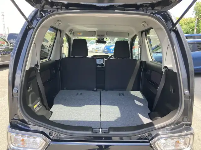 スズキ ワゴンＲ スティングレー HYBRID T 静岡県 2017(平29)年 3.2万km ブルーイッシュブラックパール3 デュアルセンサーブレーキサポート/純正8インチナビ(CN-RZ83)/　AM FM CD DVD Bluetooth SD/LEDオートヘッドランプ/シートヒーター(運転席)/クルーズコントロール/純正15インチアルミホイール/ヘッドアップディスプレイ/パドルシフト/スマートキー2本/アイドリングストップ/ワンオーナー/ビルトインETC/アラウンドビューモニター