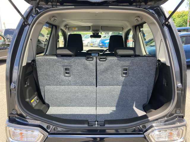 スズキ ワゴンＲ スティングレー HYBRID T 静岡県 2017(平29)年 3.2万km ブルーイッシュブラックパール3 デュアルセンサーブレーキサポート/純正8インチナビ(CN-RZ83)/　AM FM CD DVD Bluetooth SD/LEDオートヘッドランプ/シートヒーター(運転席)/クルーズコントロール/純正15インチアルミホイール/ヘッドアップディスプレイ/パドルシフト/スマートキー2本/アイドリングストップ/ワンオーナー/ビルトインETC/アラウンドビューモニター