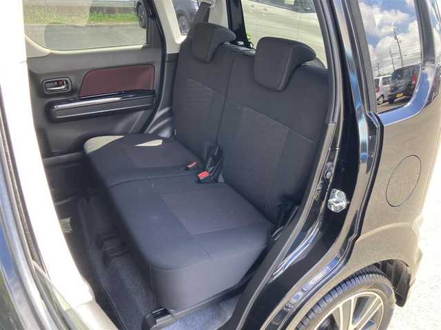 スズキ ワゴンＲ スティングレー HYBRID T 静岡県 2017(平29)年 3.2万km ブルーイッシュブラックパール3 デュアルセンサーブレーキサポート/純正8インチナビ(CN-RZ83)/　AM FM CD DVD Bluetooth SD/LEDオートヘッドランプ/シートヒーター(運転席)/クルーズコントロール/純正15インチアルミホイール/ヘッドアップディスプレイ/パドルシフト/スマートキー2本/アイドリングストップ/ワンオーナー/ビルトインETC/アラウンドビューモニター