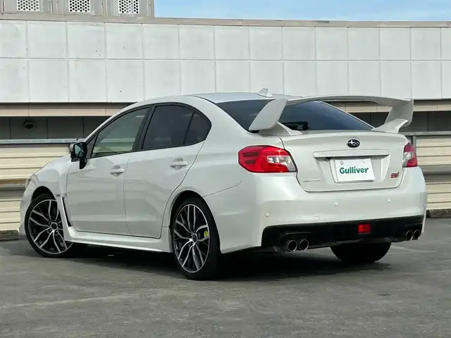 スバル ＷＲＸ ＳＴＩ STI タイプS 静岡県 2019(令1)年 2.9万km クリスタルホワイトP アプライドモデル最終Ｆ型/アドバンスドセイフティＰＫＧ/大型リヤスポイラー/ＲＥＣＡＲＯシート/シートヒーター/純正８型ナビ/フルセグTV/DVD再生/ＦＳＢカメラ/ETC/ＳＲＶＤ/ハイビームアシスト/ＬＥＤライナー/LEDヘッドライト/オートライト/前席パワーシート/純正フロアマット/純正１９ＡＷ