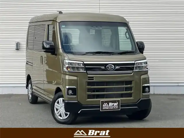 ダイハツ アトレー バン RS 岩手県 2025(令7)年 0.1千km オフビートカーキM 両側パワースライドドア/LEDヘッドライト/レーダークルーズコントロール/コーナーセンサー/衝突軽減ブレーキ/フォグライト/電動格納ミラー/純正フロアマット/アイドリングストップ