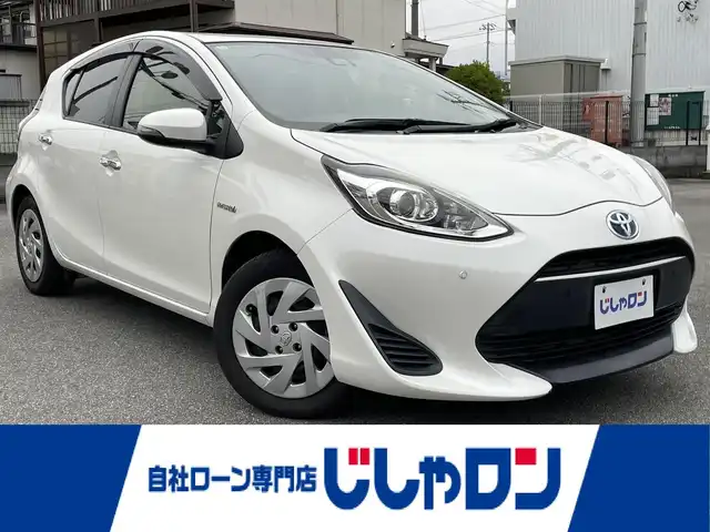 トヨタ アクア 山梨県 2018(平30)年 9.2万km ホワイトパールクリスタルシャイン (株)IDOMが運営する【じしゃロン甲府店】の自社ローン専用車両になります。/こちらは現金またはオートローンご利用時の価格です。自社ローンご希望の方は別途その旨お申付け下さい/純正SDナビ/・型式　NSCN-W68/TV・CD・BT接続/バックカメラ/ETC/レーンキープアシスト/スマートキーｘ２