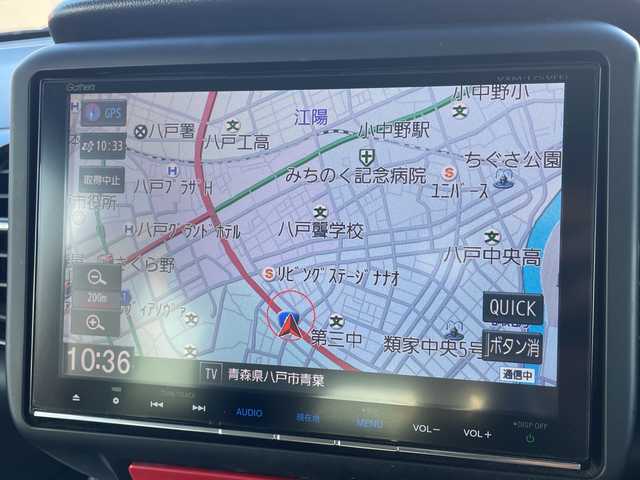 ホンダ Ｎ ＢＯＸ カスタム SSブラックSパッケージ 青森県 2016(平28)年 9.7万km クリスタルブラックパール 4WD/純正8型ナビ・フルセグTV/CD・DVD・Bluetooth・SD/純正フリップダウンモニター/バックカメラ/パワースライドドア/前席シートヒーター/純正エンジンスターター/ドライブレコーダー/ビルトインETC/ヒーテッドドアミラー/シートバックテーブル/リアシートスライド/後席左右ロールサンシェード/HIDヘッドライト/LEDフォグランプ/純正14インチアルミ