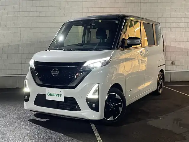 日産 ルークス HWS X プロパイロットED 静岡県 2020(令2)年 5.3万km チタニウムグレーM/シルキーホワイト 純正9インチナビ/・フルセグテレビ/・Bluetooth/・バックカメラ/・アラウンドビューモニター/ETC/プロパイロット/エマージェンシーブレーキ/衝突被害軽減システム/車線逸脱警報システム/インテリジェントFCW/セーフティシールド/前後ドライブレコーダー/先進事故自動通報システム/両側パワースライドドア/純正14インチアルミホイール