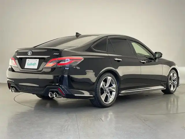 トヨタ クラウン ハイブリッド RS アドバンス 愛知県 2018(平30)年 3.9万km ブラック 純正１２．３型ナビ　フルセグＴＶ　Ｂｌｕｅｔｏｏｔｈ　ムーンルーフ　ガナドールマフラー　黒革　３眼ＬＥＤライト　ＨＵＤ　レーダークルコン　純正ドラレコ　ＥＴＣ２．０　シートエアコン　電動シート　禁煙車