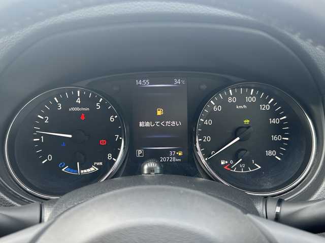 日産 エクストレイル ハイブリッド 20X 福島県 2018(平30)年 2.1万km ブリリアントホワイトパール 純正 MM3180-w 7インチナビ/（BT　AM　FM　TV　iPod)/Bluetooth/アラウンドビューモニター/フルセグTV/インテリジェントルームミラー/本革ステアリング/衝突被害軽減システム/横滑り防止装置/コーナーセンサー/オートライト/LEDライト/フォグランプ/電動リアゲート/純正AW/純正フロアマット/プッシュスタート/スマートキー