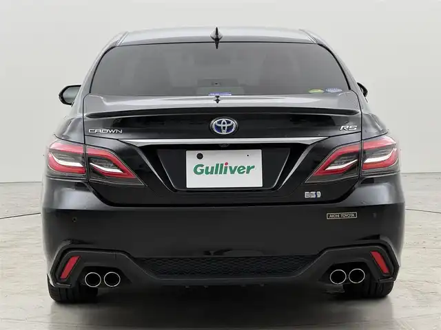 トヨタ クラウン ハイブリッド RS アドバンス 福岡県 2018(平30)年 7.7万km プレシャスブラックパール 純正ナビ（フルセグＴＶ）　/バックカメラ　/トヨタセーフティセンス　/レーダークルコン　/ＢＳＭ　/パワーシート　/ステアリングヒーター　/オートホールド　/ＥＴＣ２．０　/ドラレコ　/オートライト　/純正アルミホイール