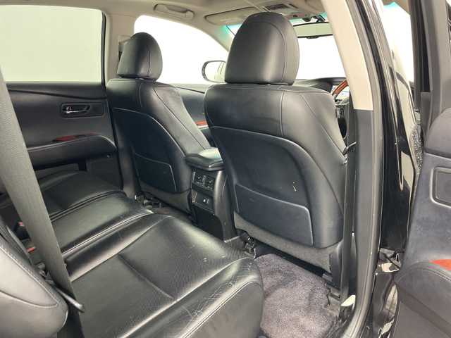 レクサス ＲＸ 450h バージョンL エアサス 道央・札幌 2012(平24)年 13.4万km ブラック ・4WD/・純正ナビ&CD&DVD&HDD&AUX&TV/・パワーバックドア/・サンルーフ/・バック/サイドカメラ/・サイドカメラ/・クルーズコントロール/・コーナーセンサー/・ヘッドアップディスプレイ/・横滑り防止装置/・前席エアシート/・前席パワーシート/・前席メモリ付シート/・レザーシート/・ビルトインETC/・ステアリングスイッチ/・電動格納ミラー/・純正フロアマット/・HIDヘッドライト/・オートライト/・スマートキー/・スペアキー/・純正エンジンスターター