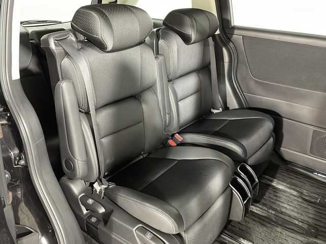 ホンダ オデッセイ ハイブリッド e:HEVアブソルート EX 広島県 2021(令3)年 4.4万km プレミアムスパークルブラックパール 禁煙車/純正１０型ナビ/全周囲カメラ/シートヒーター/１５００Ｗ給電/電動リアゲート/パワーシート/ブラインドスポットモニター/パーキングアシスト/両側パワースライドドア/レーダークルーズコントロール/ＥＴＣ２．０/エアバッグ(運転席/助手席/サイド/カーテン)/純正18インチアルミホイール(225/50/R18)