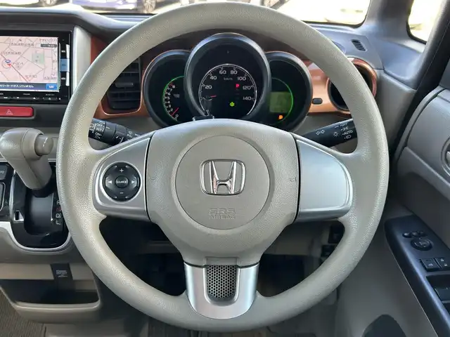 ホンダ Ｎ ＢＯＸ G Lパッケージ 栃木県 2015(平27)年 5.1万km イノセントブルーメタリック シティブレーキアクティブシステム（CTBA）/純正7インチナビ/フルセグTV/DVD/Bluetooth/バックカメラ/ETC/前ドライブレコーダー/両側パワースライドドア/スマートキー×2/プッシュスタート/ステアリングリモコン/アイドリングストップ/横滑り防止装置/オートリトラミラー/シートバックテーブル/サンシェード/純正フロアマット