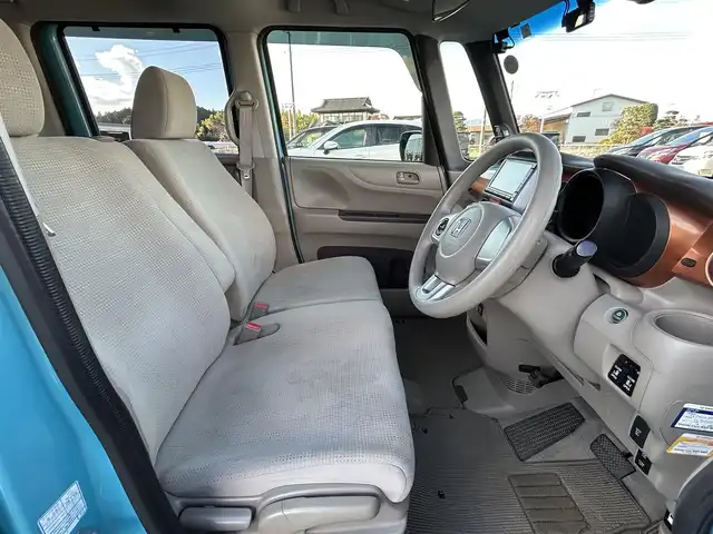 ホンダ Ｎ ＢＯＸ G Lパッケージ 栃木県 2015(平27)年 5.1万km イノセントブルーメタリック シティブレーキアクティブシステム（CTBA）/純正7インチナビ/フルセグTV/DVD/Bluetooth/バックカメラ/ETC/前ドライブレコーダー/両側パワースライドドア/スマートキー×2/プッシュスタート/ステアリングリモコン/アイドリングストップ/横滑り防止装置/オートリトラミラー/シートバックテーブル/サンシェード/純正フロアマット