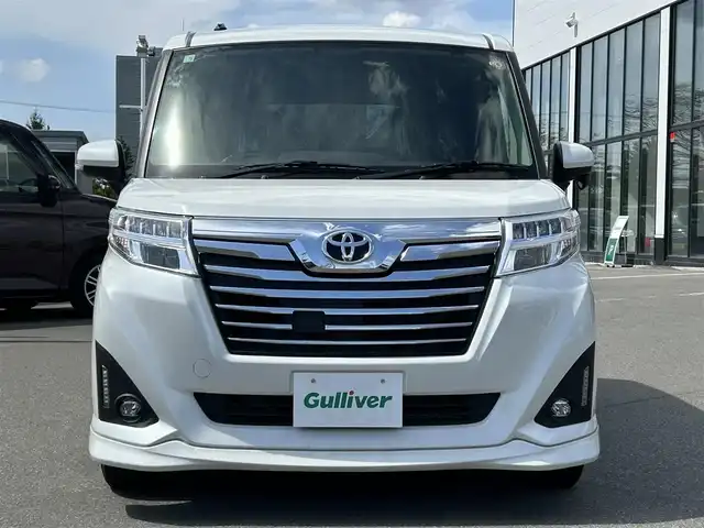 トヨタ ルーミー カスタムG 青森県 2018(平30)年 6.9万km パールホワイトⅢ ・4WD/・寒冷地仕様/・純正ナビ/・バックカメラ/・両側パワースライドドア/・衝突軽減ブレーキ/・ワイパーデアイサー/・オートライト/・オートマチックハイビーム/・LEDヘッドライト/・スマートキー/・横滑り防止/・ビルトインETC/・純正フロアマット/・純正ドアバイザー/・夏タイヤホイール付き積み込み/・盗難防止装置/・保証書/・取扱説明書