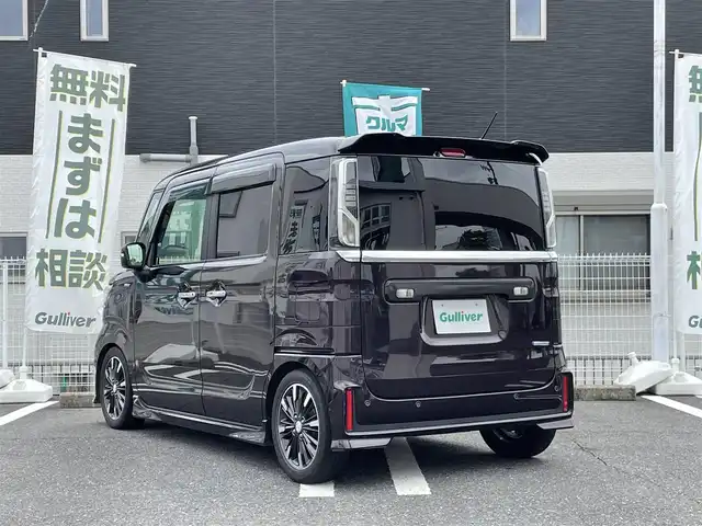 マツダ フレアワゴン カスタムスタイル ハイブリッド XT 三重県 2018(平30)年 6万km ムーンライトバイオレットパールメタリック 登録時59666km/BLITS車高調/社外ディスプレイオーディオ/両側パワースライドドア/ETC/クルーズコントロール/アイドリングストップ/ステアリングスイッチ/パドルシフト/シートヒーター/衝突軽減システム/コーナーセンサー/プッシュスタート/スペアキー