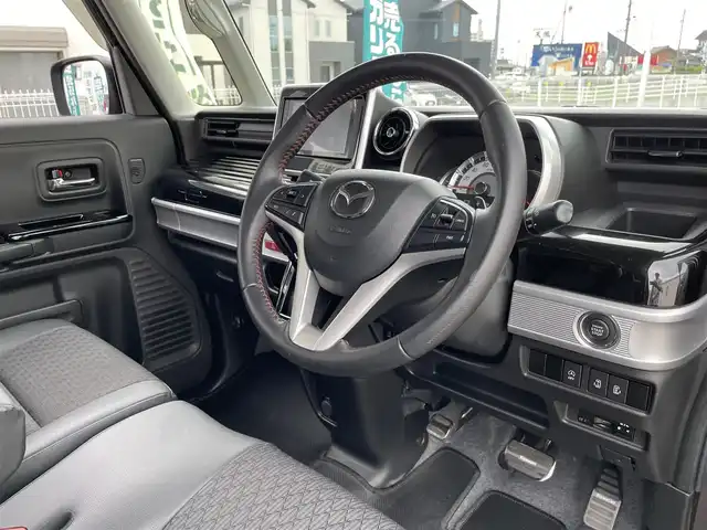 マツダ フレアワゴン カスタムスタイル ハイブリッド XT 三重県 2018(平30)年 6万km ムーンライトバイオレットパールメタリック 登録時59666km/BLITS車高調/社外ディスプレイオーディオ/両側パワースライドドア/ETC/クルーズコントロール/アイドリングストップ/ステアリングスイッチ/パドルシフト/シートヒーター/衝突軽減システム/コーナーセンサー/プッシュスタート/スペアキー