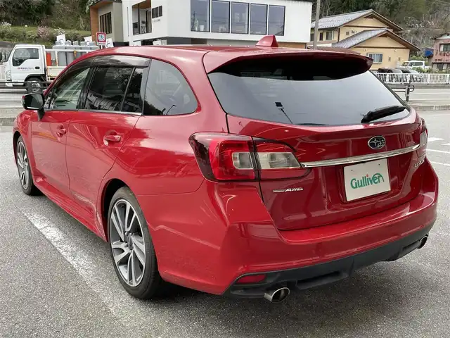 スバル レヴォーグ 1．6GT－S アイサイト 岐阜県 2014(平26)年 7万km ライトニングレッド 社外SDナビ/Bluetooth/フルセグTV/バックカメラ/アイサイト/追従式クルーズコントロール/純正フロアマット/前席パワーシート/レーンキープアシスト/オートライト/パドルシフト/フォグライト