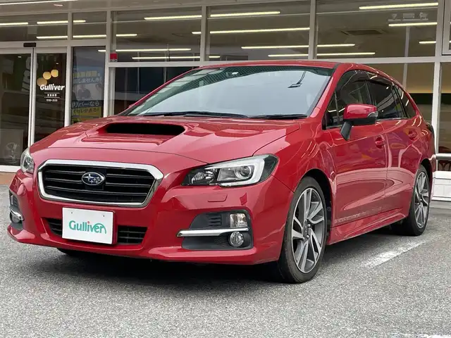 スバル レヴォーグ 1．6GT－S アイサイト 岐阜県 2014(平26)年 7万km ライトニングレッド 社外SDナビ/Bluetooth/フルセグTV/バックカメラ/アイサイト/追従式クルーズコントロール/純正フロアマット/前席パワーシート/レーンキープアシスト/オートライト/パドルシフト/フォグライト