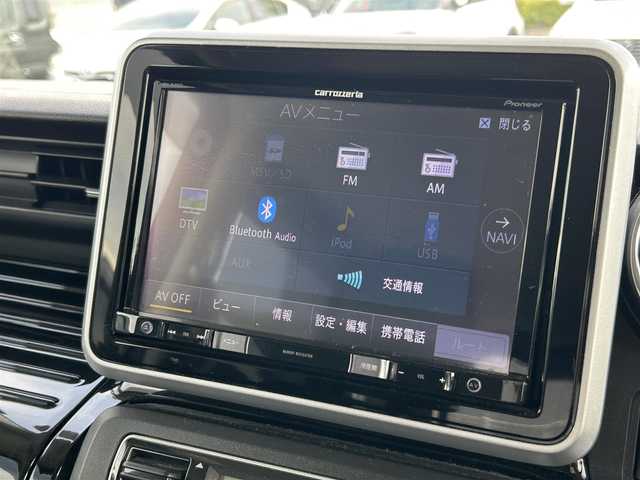 スズキ スペーシア カスタム HYBRID XS 福岡県 2018(平30)年 5.9万km ブルーイッシュブラックパール3 ・純正8インチナビ（フルセグ/DVD/Bluetooth）/・両側パワースライドドア/・バックカメラ/・ETC/・ドライブレコーダー（前後）/・横滑り防止装置/・衝突被害軽減システム/・レーンキープアシスト/・コーナーセンサー/・D席シートヒーター/・電動格納ミラー/・LEDヘッドライト/・純正ドアバイザー/・純正サンシェード/・純正アルミホイール