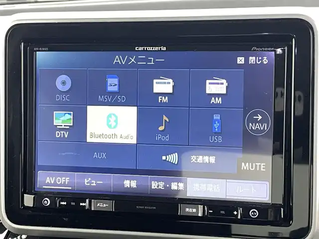 スズキ スペーシア カスタム HYBRID XS 熊本県 2018(平30)年 5.9万km ブルーイッシュブラックパール3 ・社外8インチナビAVIC-RL901ZS（フルセグ/CD/DVD/Bluetooth）/・両側パワースライドドア/・バックカメラ/・ビルトインETC/・ドライブレコーダー（前後）/・横滑り防止装置/・衝突被害軽減システム/・レーンキープアシスト/・アイドリングストップ/・後ろのみクリアランスソナー/・D席シートヒーター/・電動格納ミラー/・純正ドアバイザー/・純正サンシェード/・純正フロアマット/・純正１５インチAW/・オートライト/・LEDヘッドライト/・フォグランプ/・スマートキー/・プッシュスタート/・スペアキー1本/・保証書/・取扱説明書