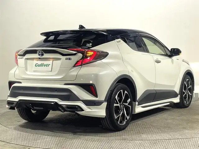 トヨタ Ｃ－ＨＲ G LEDエディション 大阪府 2018(平30)年 5.8万km ブラック/ホワイトパールクリスタルシャイン 2トーン モデリスタエアロ 純正9incナビ(フルセグ/DVD再生/Bluetooth) バックカメラ ETC ハーフレザー シートヒーター 衝突軽減 レーダークルコン BSM クリアランスソナー ドラレコ