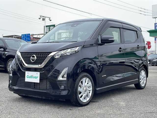 日産 デイズ ハイウェイスターX 徳島県 2020(令2)年 4.8万km ブラック 純正9インチSDナビ　MM320D-L/（フルセグ/CD/DVD/Bluetooth/AM/FM）/アラウンドビューモニター/コーナーセンサー/エマージェンシーブレーキ/純正ドライブレコーダー/ステアリングスイッチ/USBソケット/LEDヘッドライト/LEDフォグランプ/プッシュスタート/スマートキー/アイドリングストップ