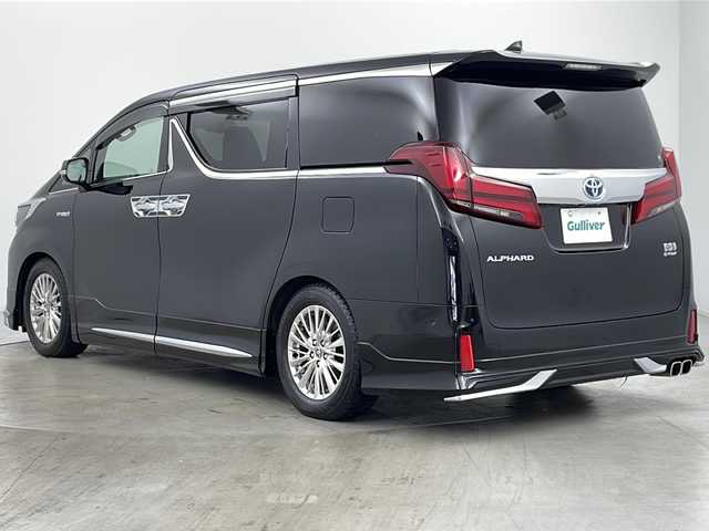 トヨタ アルファードハイブリット SR Cパッケージ 道央・札幌 2021(令3)年 1.6万km ブラック ・４WD/・モデリスタエアロ(F.R.S)/・JBLサウンド/・純正ナビ(TV&CD&DVD&BT&Miracost)/・純正フリップダウンモニター/・トヨタセーフティセンス/・クルーズコントロール/・パーキングアシスト/・両側パワースライドドア/・全方位カメラ/・社外ドラレコ(前後)/・パワーバックドア/・D/N2列目パワーシート/・エアシートDN席/・ハンドルヒーター/・D/Nシートヒーター/・AC100V/・デジタルインナーミラー/・LEDヘッドライト三眼/・LEDフォグライト/・オートマチックハイビーム/・ETC2.0ビルトイン/・プッシュスタート/・スマートキー