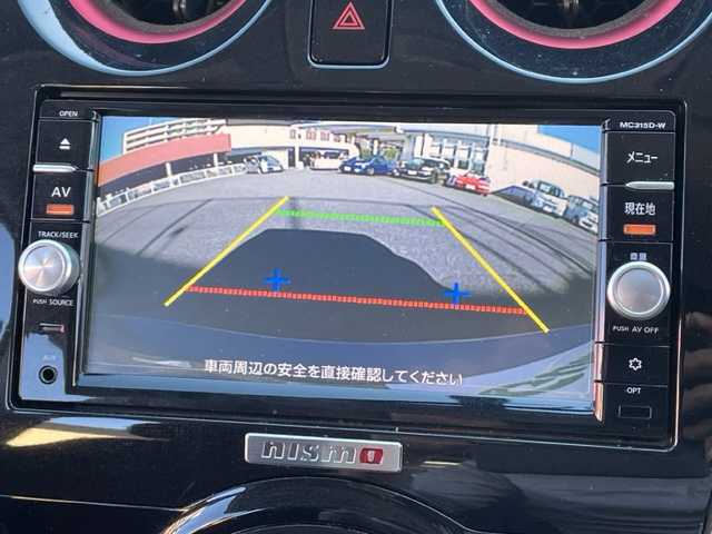 日産 ノート ニスモ 神奈川県 2015(平27)年 5万km ダークメタルグレー スーパーチャージャー/純正SDナビ【MC315D-W】/・DTV/CD/DVD/BT/AUX		/バックカメラ/ETC			/純正16インチAW/ルーフエンドスポイラー/オートライト/純正LEDヘッドライト/バックフォグ			/プッシュEgスタート/ストップ/インテリジェントキー×2			/ターンランプ付電動格納ドアミラー/ドアバイザー/純正フロアマット/取扱説明書/ナビ取扱説明書/新車時保証書