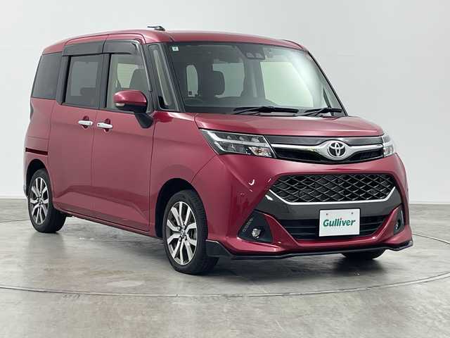 トヨタ タンク カスタムG－T 群馬県 2020(令2)年 2万km マゼンタベリーマイカM 純正１２型後席モニター　純正９型ナビ　フルセグＴＶ　全周囲カメラ　衝突被害軽減システム　クルーズコントロール　両側電動スライドドア　シートヒーター　ステアリングスイッチ　ＬＥＤライト　ＥＴＣ　禁煙車